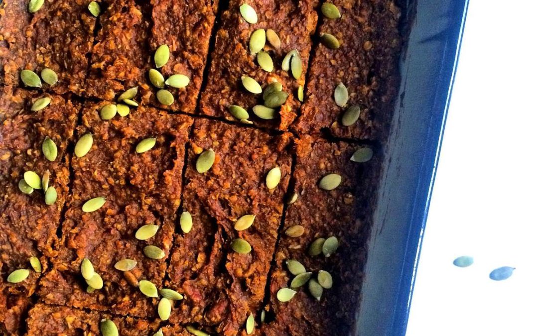 Chewy Coconut Chai Pumpkin Praline Bar