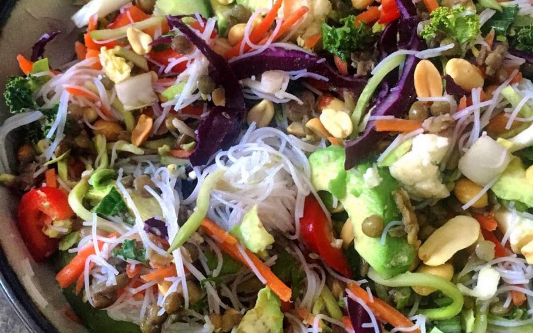 Peanut-Lime Rainbow Salad