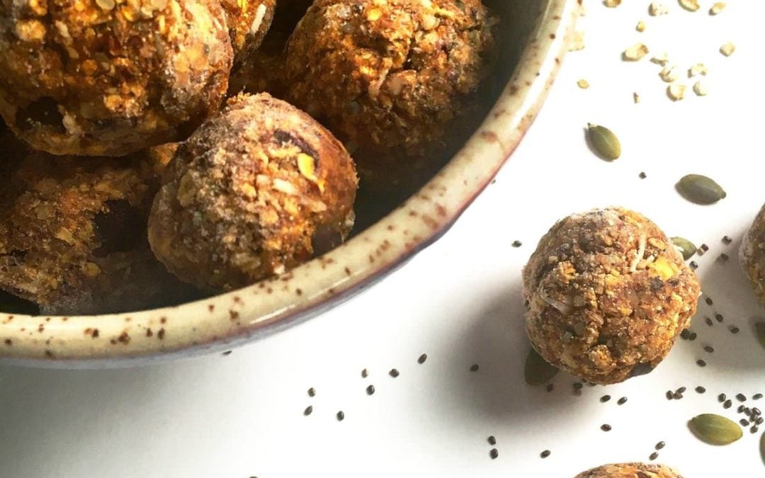No Bake Pumpkin Spice Energy Bites