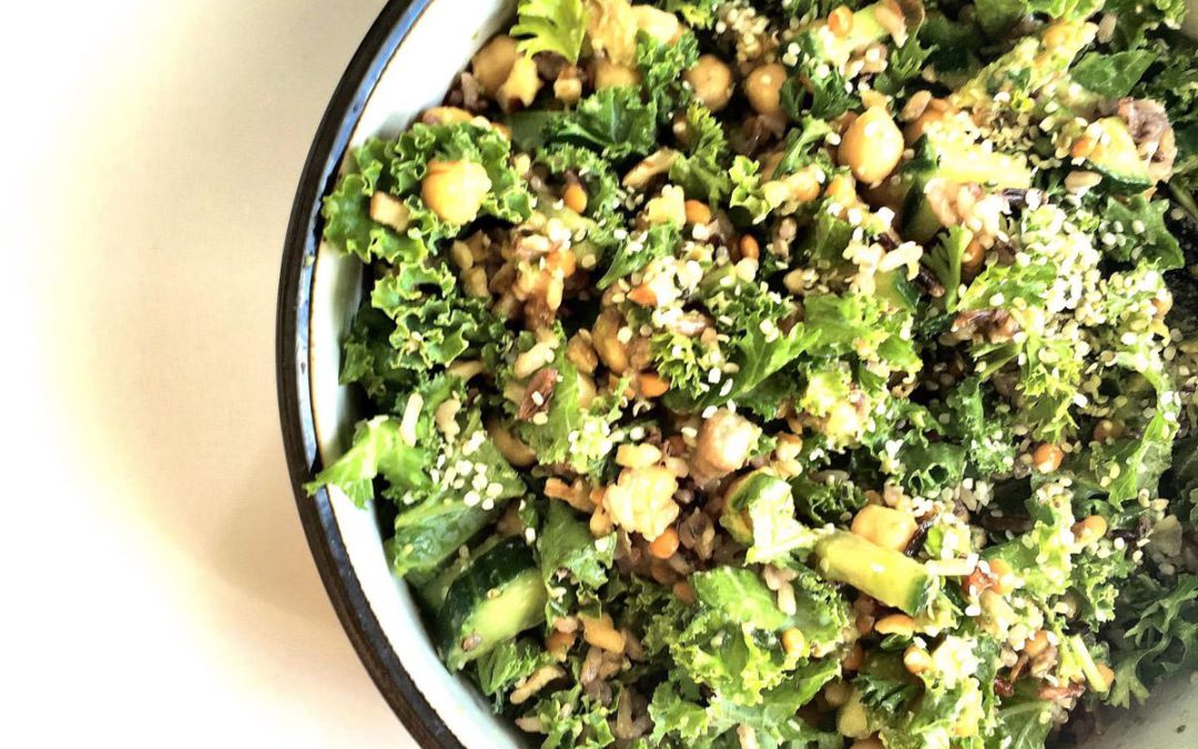 Plant Powered Avocado Kale Salad